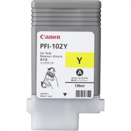 Cartouche CANON PFI102 - Jaune ORIGINE