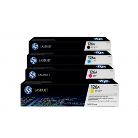 Pack HP 126A - 4 Toners ORIGINE