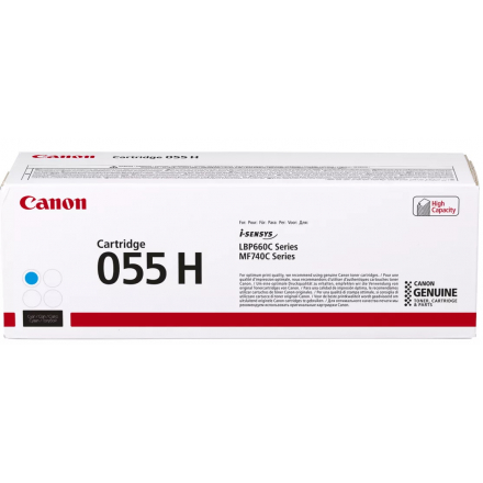 Toner CANON 055H - Cyan ORIGINE