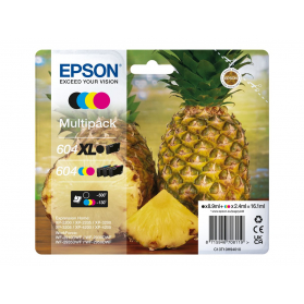 Pack EPSON 604 XL/604 - 4 cartouches ORIGINE