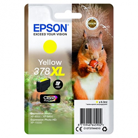 Cartouche EPSON 378 XL - Jaune ORIGINE