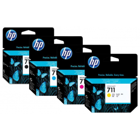 Pack HP 711 - 4 cartouches ORIGINE