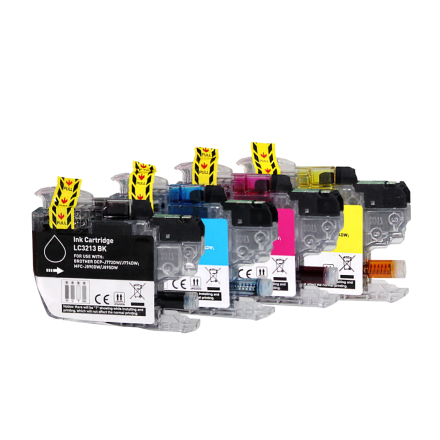 BROTHER LC3213 - Noir, rouge, bleu, jaune - Compatible