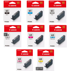 Pack CANON CLI-65 - 8 cartouches ORIGINE