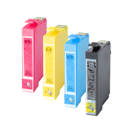 Pack d'encres pour Imprimante HP / Canon / Epson /- Noir, Jaune, Bleu, Rouge