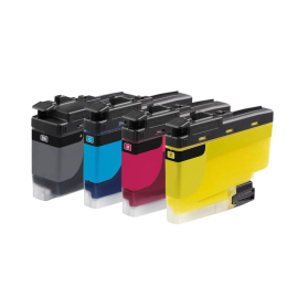 BROTHER LC422 - Noir, rouge, bleu, jaune - Compatible