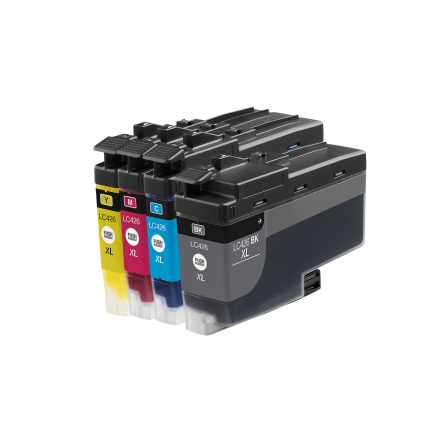 BROTHER LC426 XL - Noir, rouge, bleu, jaune - Compatible 