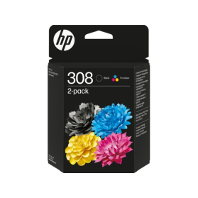 Pack HP 308 - Noir et Couleurs - Origine