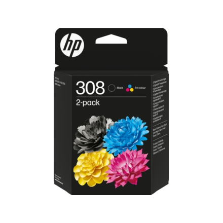 Pack HP 308 - Noir et Couleurs - Origine