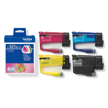 Pack BROTHER LC527XL - 4 cartouches ORIGINE